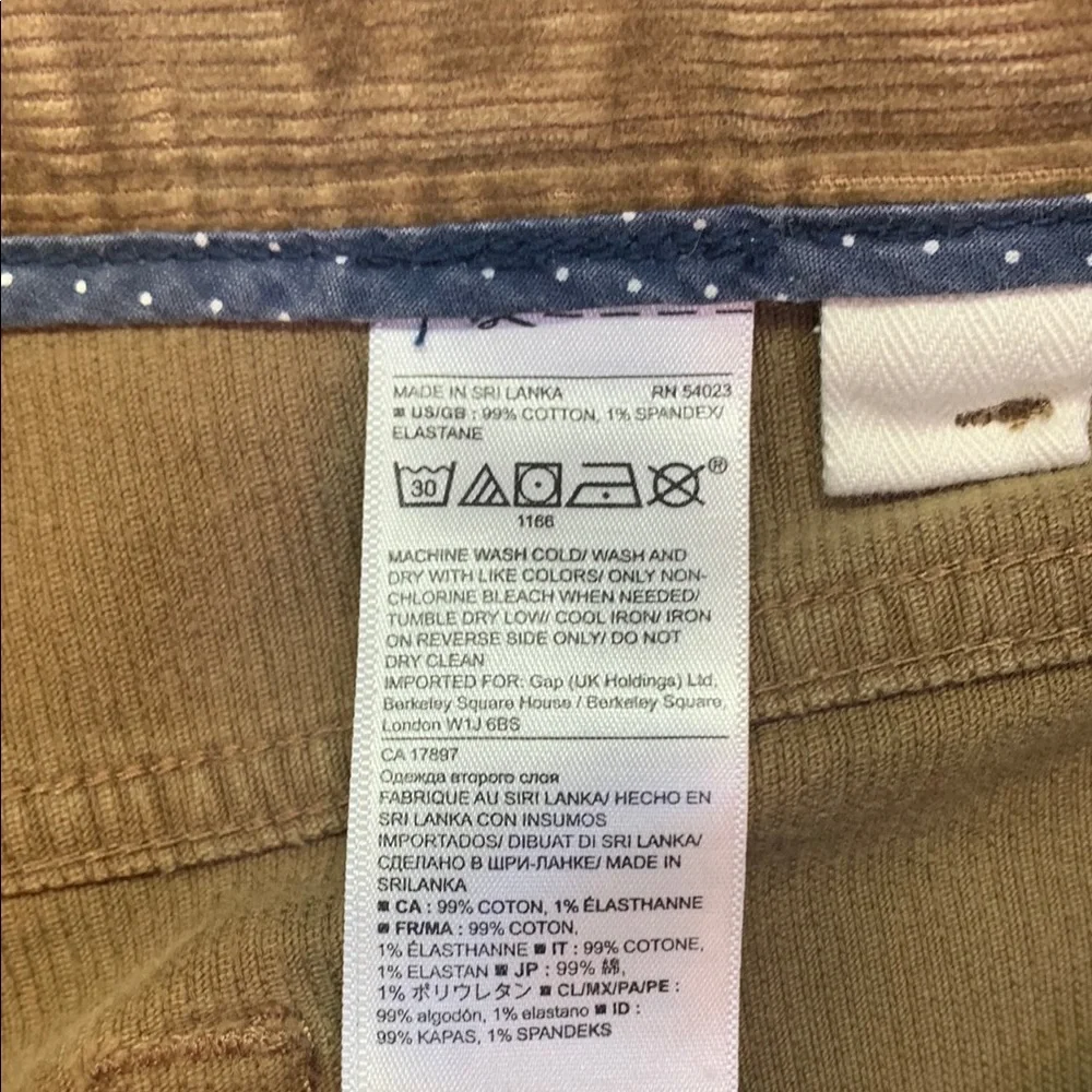 Banana Republic‎ Men's Tan Brown Wide-Wale Corduroy Pants Relaxed Fit